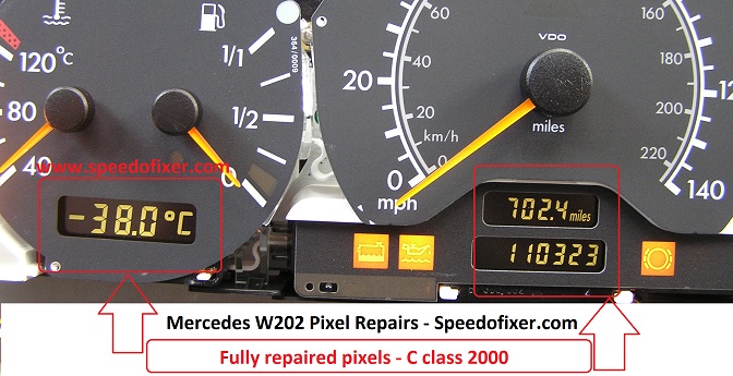 merecedes w202 speedo pixel repairs
